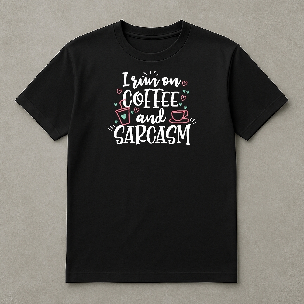 "Urban Stitch Tees" Unisex T-shirt Black Color Sarcastic Design